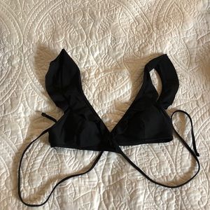 Aerie bikini top with ruffle details
